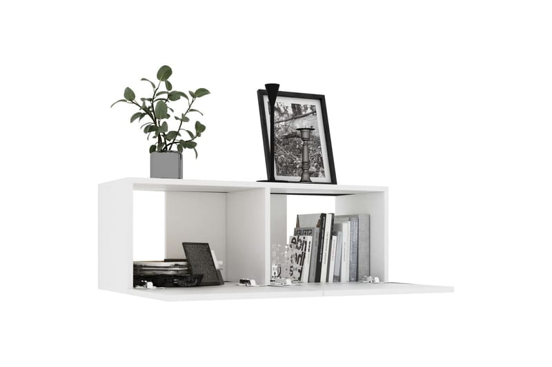 TV-taso valkoinen 80x30x30 cm lastulevy - Huonekalut - TV- & Mediakalusteet - Tv taso & Mediataso