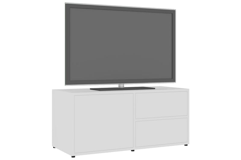 TV-taso valkoinen 80x34x36 cm lastulevy - Huonekalut - TV- & Mediakalusteet - Tv taso & Mediataso