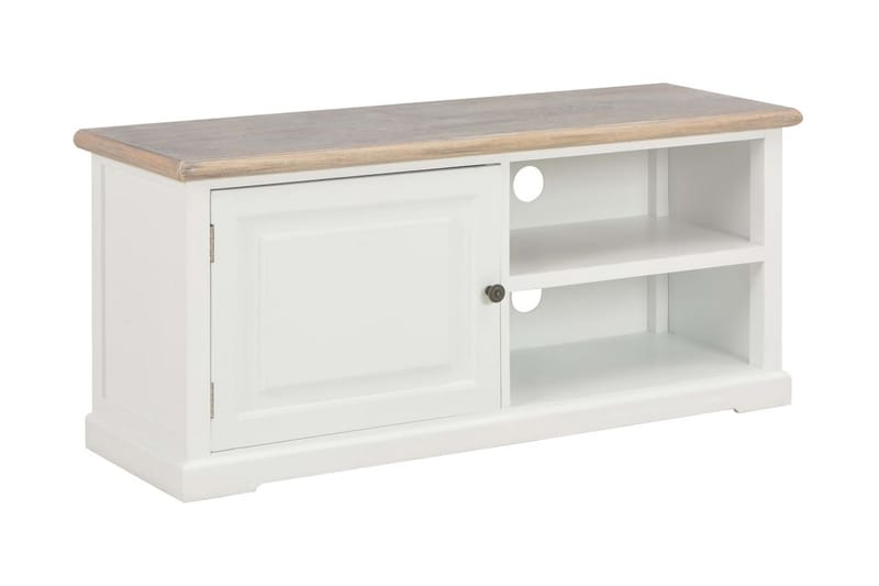 TV-taso valkoinen 90x30x40 cm puu - Valkoinen - Huonekalut - TV- & Mediakalusteet - Tv taso & Mediataso