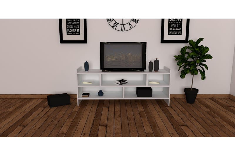 TV-taso Vernus 120 cm - Valkoinen - Huonekalut - TV- & Mediakalusteet - Tv taso & Mediataso