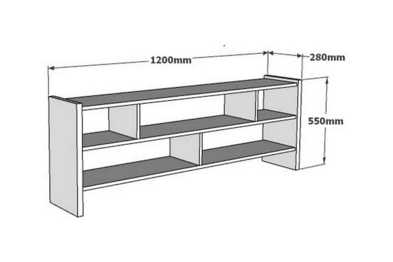 TV-taso Vernus 120 cm - Valkoinen - Huonekalut - TV- & Mediakalusteet - Tv taso & Mediataso