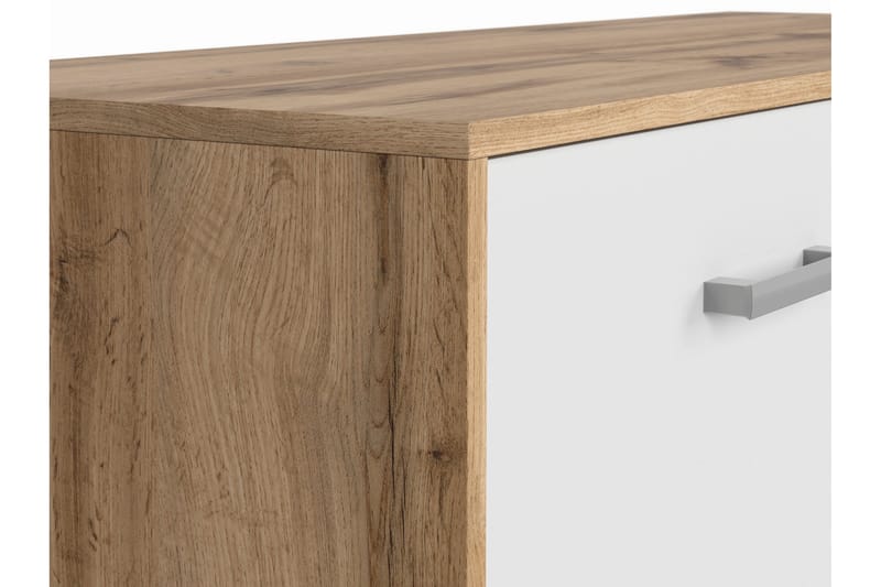 TV-taso Viella 118,5 cm - Puu/Luonnonväri/Valkoinen - Huonekalut - TV- & Mediakalusteet - Tv taso & Mediataso