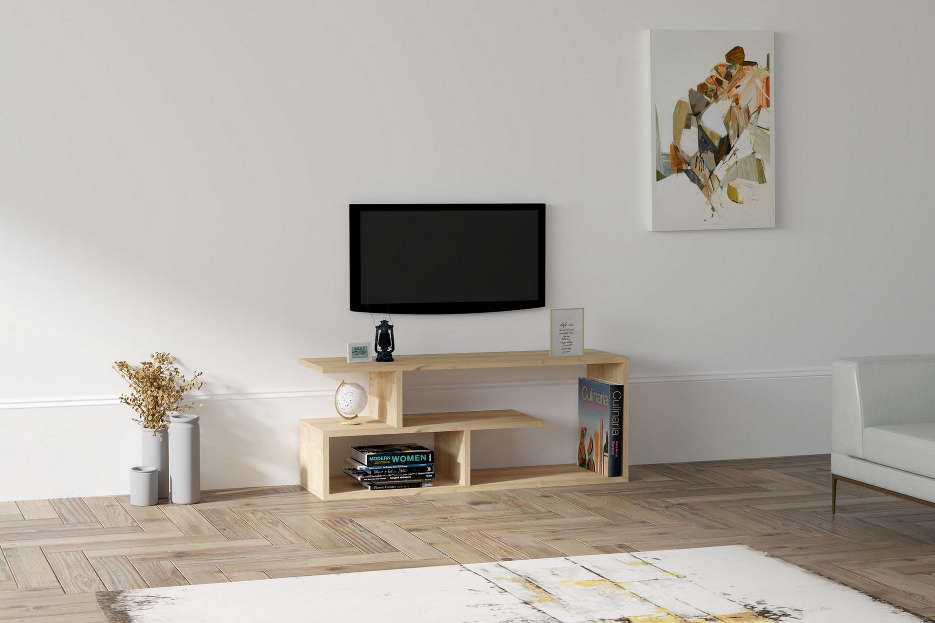 TV-taso Violaceae 100x40 cm - Sininen - Huonekalut - TV- & Mediakalusteet - Tv taso & Mediataso