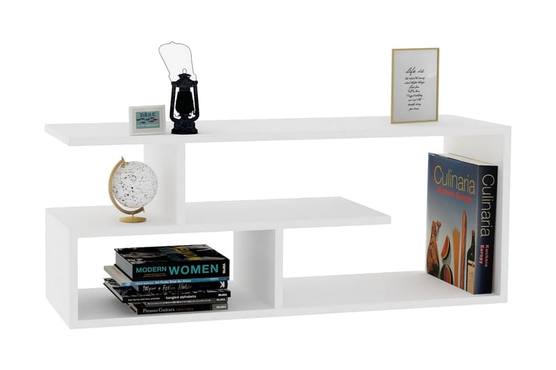 TV-taso Violaceae 100x40 cm - Valkoinen - Huonekalut - TV- & Mediakalusteet - Tv taso & Mediataso