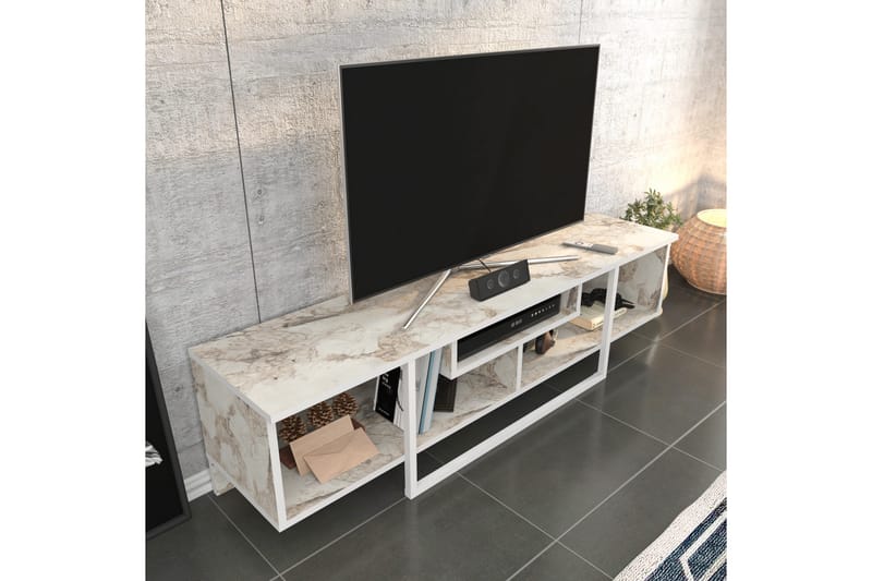 TV-taso Violaceae 150x40 cm - Valkoinen - Huonekalut - TV- & Mediakalusteet - Tv taso & Mediataso