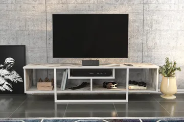 TV-taso Violaceae 150x40 cm - Valkoinen - Huonekalut - TV- & Mediakalusteet - Tv taso & Mediataso