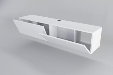 TV-taso Violaceae 159,7x34,1 cm - Valkoinen - Huonekalut - TV- & Mediakalusteet - Tv taso & Mediataso