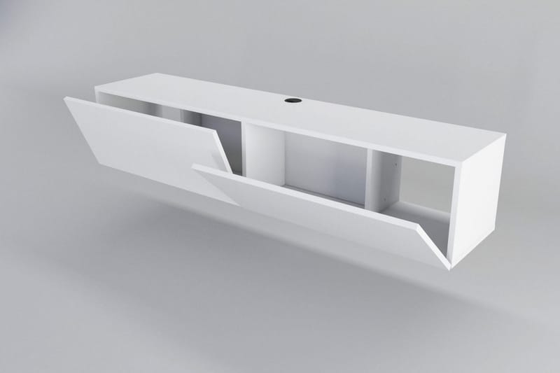 TV-taso Violaceae 159,7x34,1 cm - Valkoinen - Huonekalut - TV- & Mediakalusteet - Tv taso & Mediataso