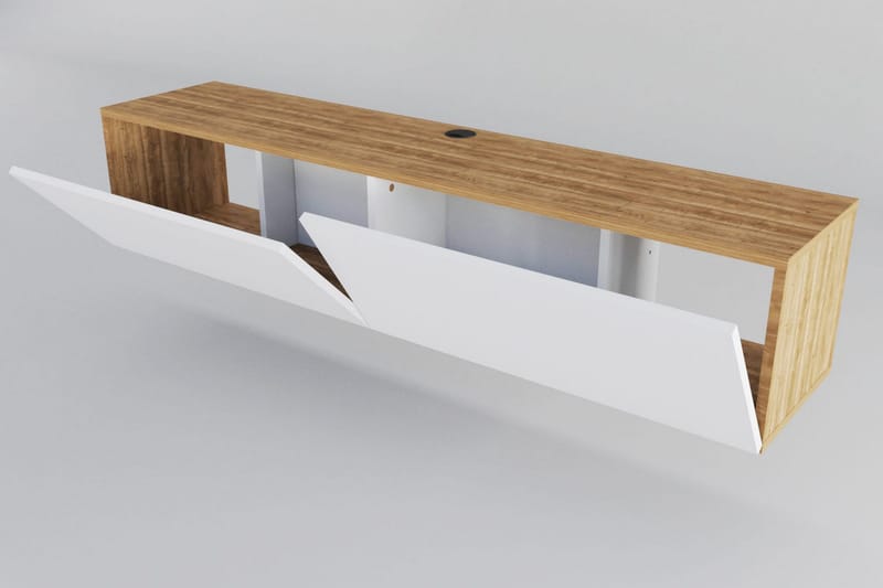 TV-taso Violaceae 159,7x34,1 cm - Valkoinen - Huonekalut - TV- & Mediakalusteet - Tv taso & Mediataso