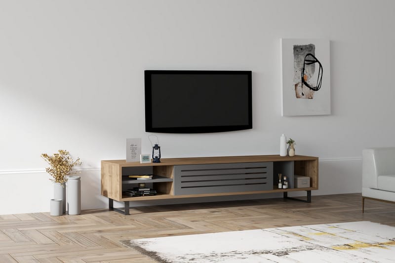 TV-taso Violaceae 160x35 cm - Ruskea - Huonekalut - TV- & Mediakalusteet - Tv taso & Mediataso