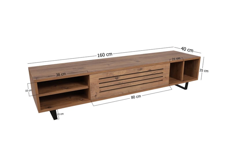 TV-taso Violaceae 160x35 cm - Ruskea - Huonekalut - TV- & Mediakalusteet - Tv taso & Mediataso