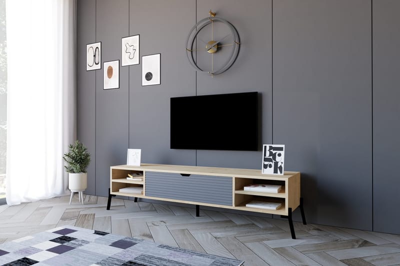 TV-taso Violaceae 160x36 cm - Sininen - Huonekalut - TV- & Mediakalusteet - Tv taso & Mediataso