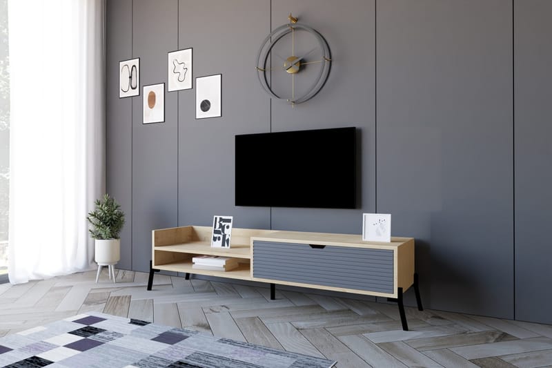TV-taso Violaceae 160x36 cm - Sininen - Huonekalut - TV- & Mediakalusteet - Tv taso & Mediataso