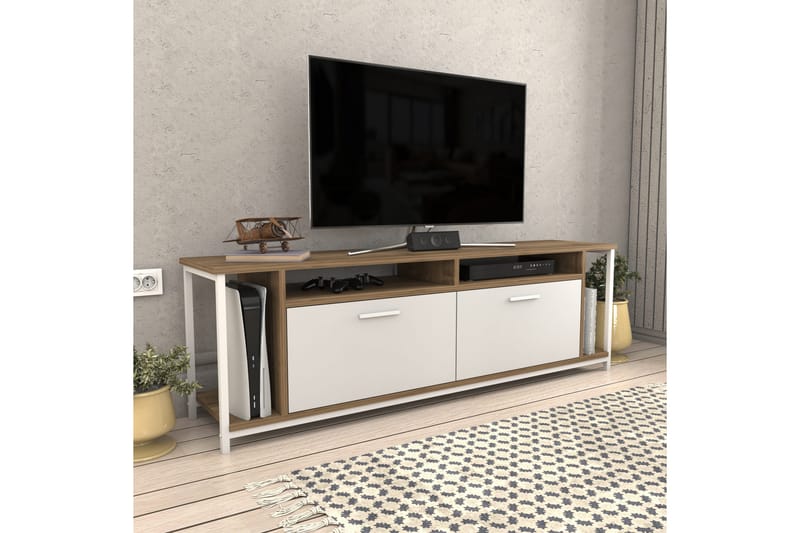 TV-taso Violaceae 160x50,8 cm - Valkoinen - Huonekalut - TV- & Mediakalusteet - Tv taso & Mediataso