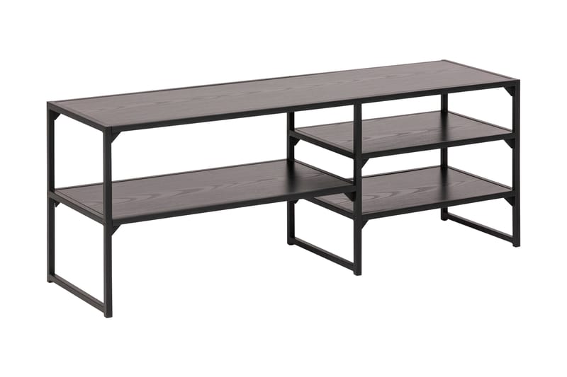 TV-taso Walmon 120 cm 3 hyllyä, Musta/Matta Musta