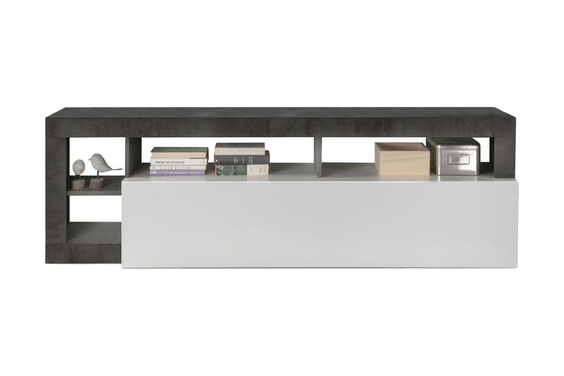 TV-taso Wedel 42x184 cm - Valkoinen/Oksidi - Huonekalut - TV- & Mediakalusteet - Tv taso & Mediataso