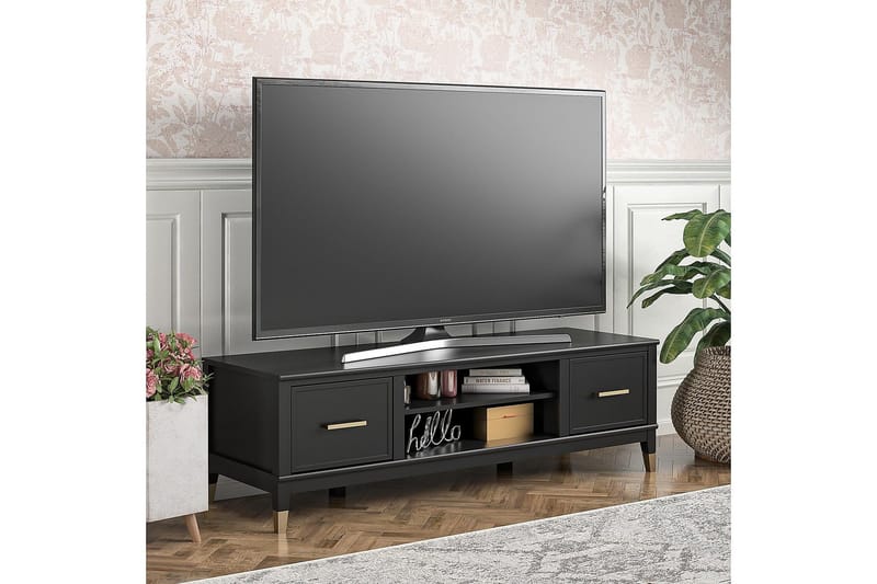TV-taso Westerleigh 152x50 cm Musta - Huonekalut - TV- & Mediakalusteet - Tv taso & Mediataso