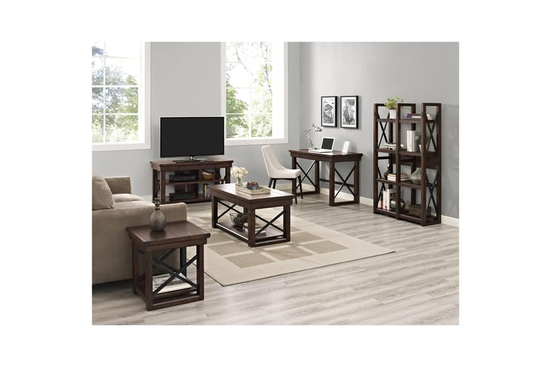TV-taso Wildwood 120,7x50,8 cm Musta - Dorel Home - Huonekalut - TV- & Mediakalusteet - Tv taso & Mediataso