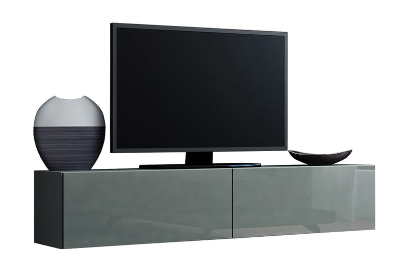 TV-taso Wishon 140x40x30 cm - Musta/Harmaa - Tv taso & Mediataso