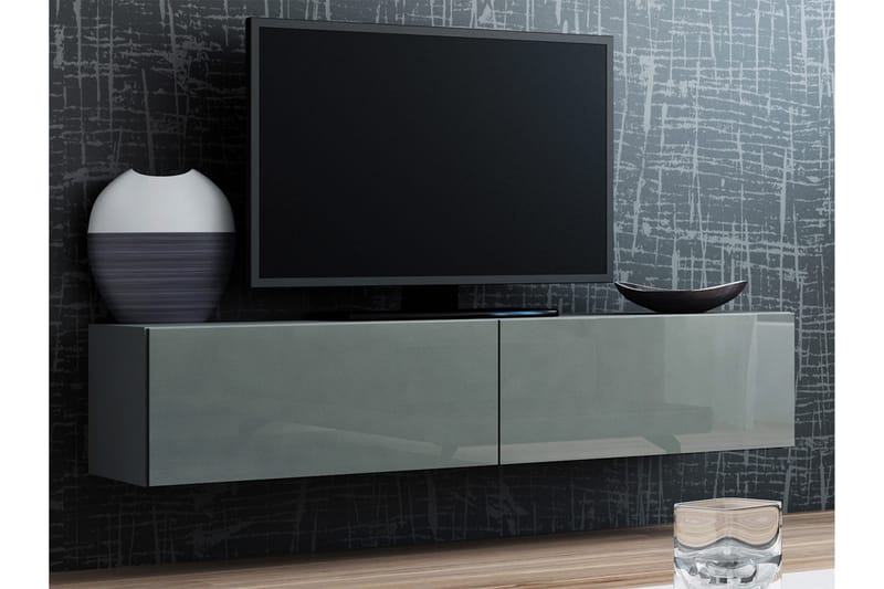 TV-taso Wishon 140x40x30 cm - Musta/Harmaa - Huonekalut - TV- & Mediakalusteet - Tv taso & Mediataso