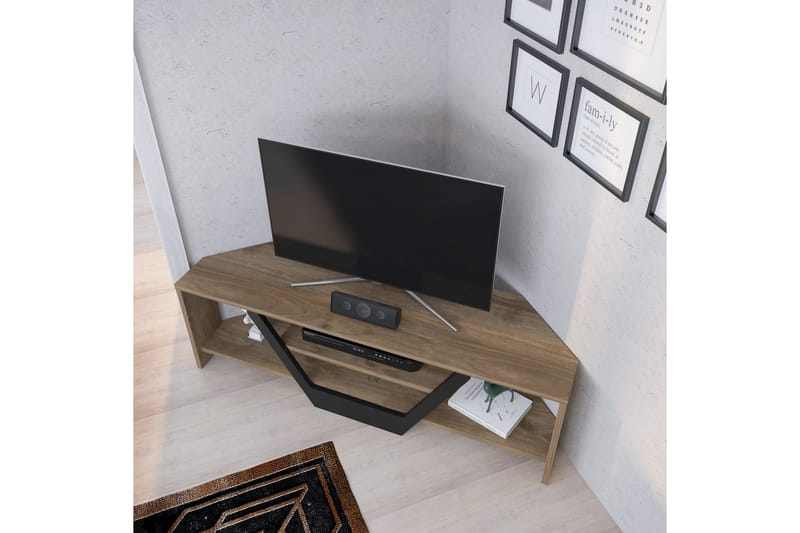 TV-taso Zakkum 120x36,8 cm - Ruskea - Huonekalut - TV- & Mediakalusteet - Tv taso & Mediataso