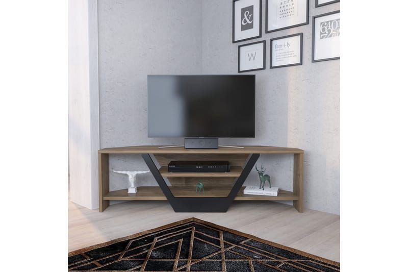 TV-taso Zakkum 120x36,8 cm - Ruskea - Huonekalut - TV- & Mediakalusteet - Tv taso & Mediataso