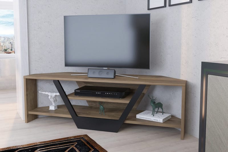 TV-taso Zakkum 120x36,8 cm - Ruskea - Huonekalut - TV- & Mediakalusteet - Tv taso & Mediataso
