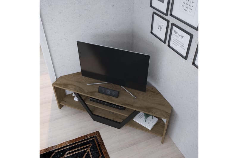 TV-taso Zakkum 120x36,8 cm - Ruskea - Huonekalut - TV- & Mediakalusteet - Tv taso & Mediataso