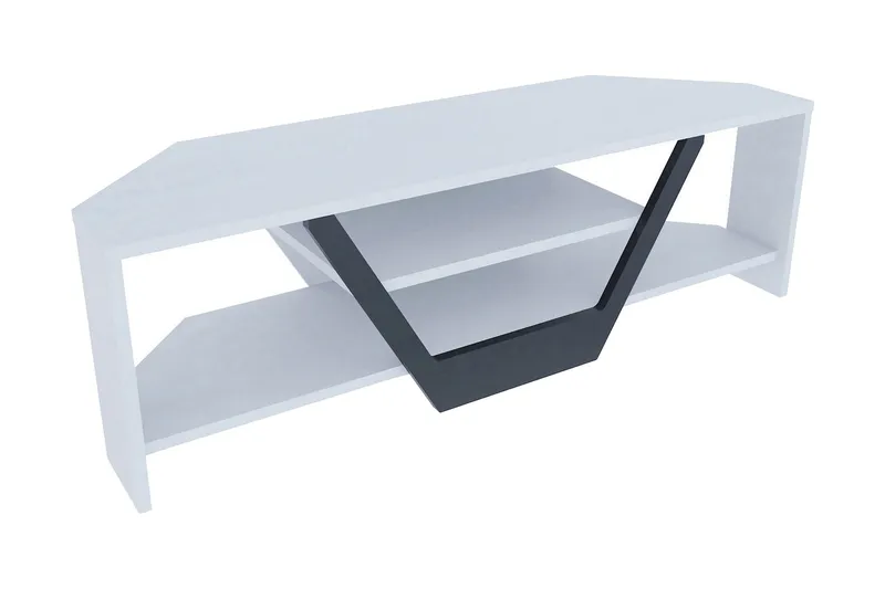 TV-taso Zakkum 120x36,8 cm, Valkoinen