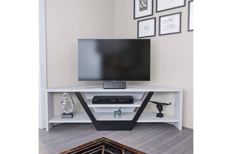 TV-taso Zakkum 120x36,8 cm - Valkoinen - Huonekalut - TV- & Mediakalusteet - Tv taso & Mediataso