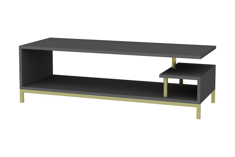 TV-taso Zakkum 120x37,6 cm - Kulta - Huonekalut - TV- & Mediakalusteet - Tv taso & Mediataso