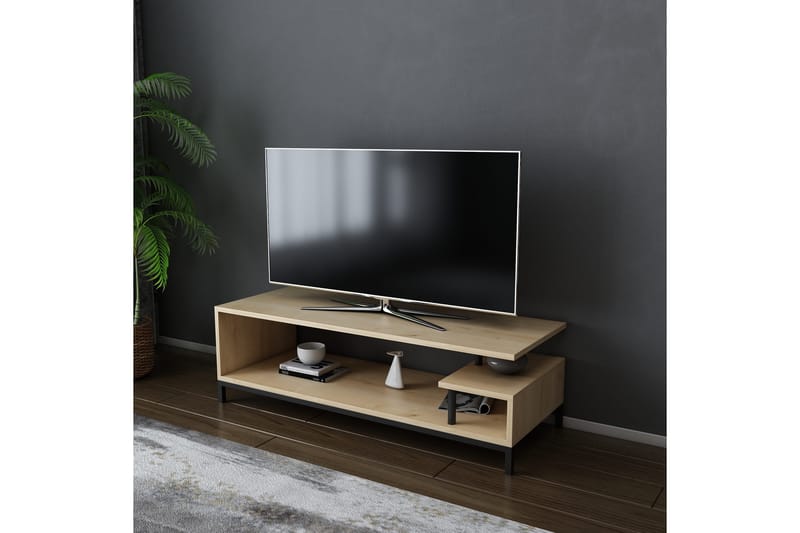 TV-taso Zakkum 120x37,6 cm - Musta - Huonekalut - TV- & Mediakalusteet - Tv taso & Mediataso