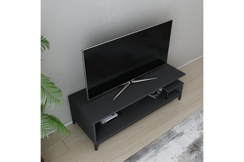 TV-taso Zakkum 120x37,6 cm - Musta - Huonekalut - TV- & Mediakalusteet - Tv taso & Mediataso