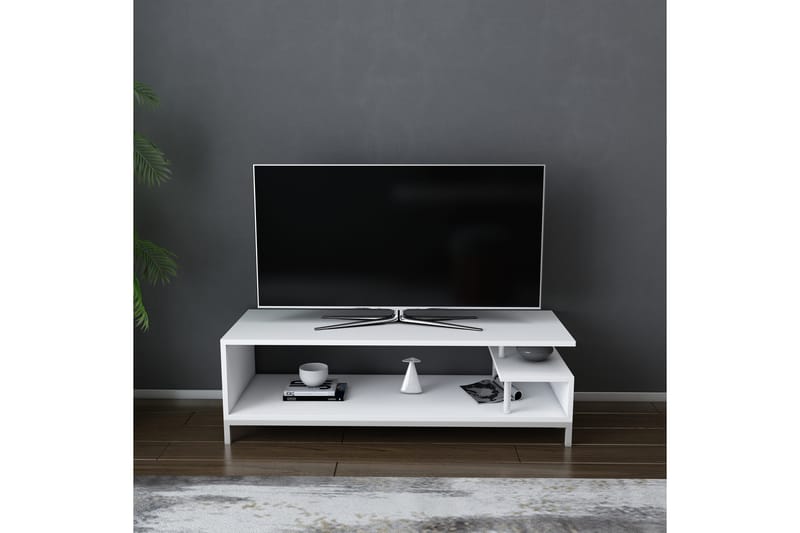 TV-taso Zakkum 120x37,6 cm - Valkoinen - Huonekalut - TV- & Mediakalusteet - Tv taso & Mediataso