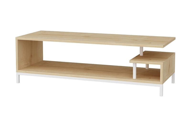 TV-taso Zakkum 120x37,6 cm, Valkoinen