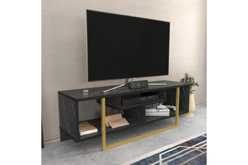 TV-taso Zakkum 120x40,2 cm - Musta - Huonekalut - TV- & Mediakalusteet - Tv taso & Mediataso
