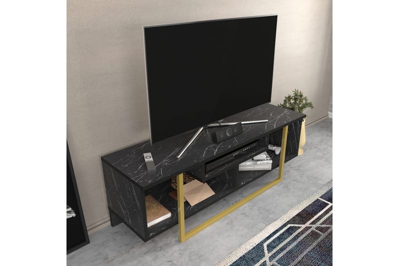 TV-taso Zakkum 120x40,2 cm - Musta - Huonekalut - TV- & Mediakalusteet - Tv taso & Mediataso