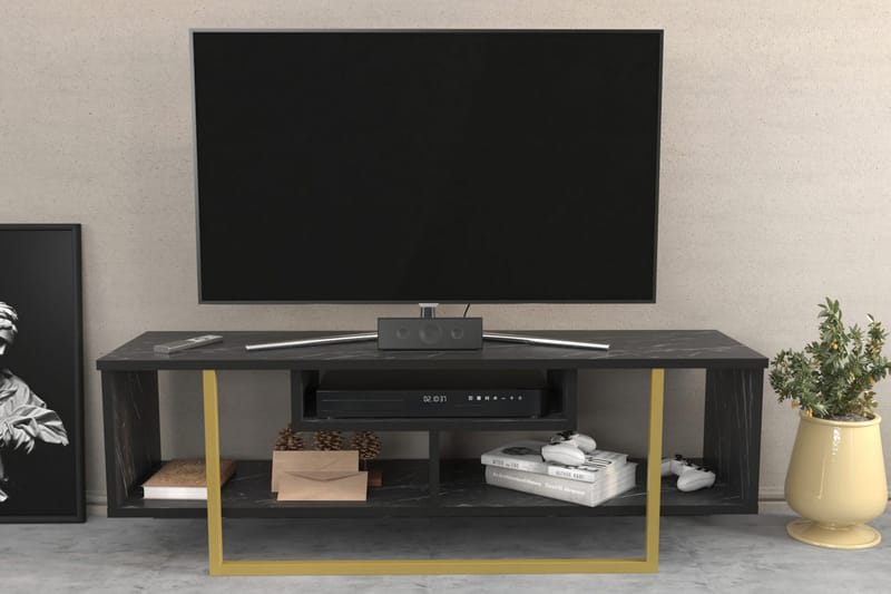 TV-taso Zakkum 120x40,2 cm - Musta - Huonekalut - TV- & Mediakalusteet - Tv taso & Mediataso