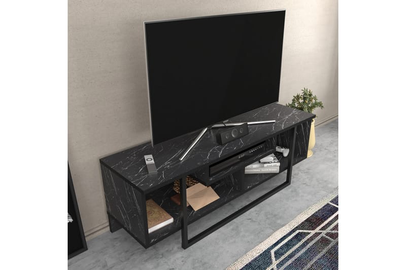 TV-taso Zakkum 120x40,2 cm - Musta - Huonekalut - TV- & Mediakalusteet - Tv taso & Mediataso