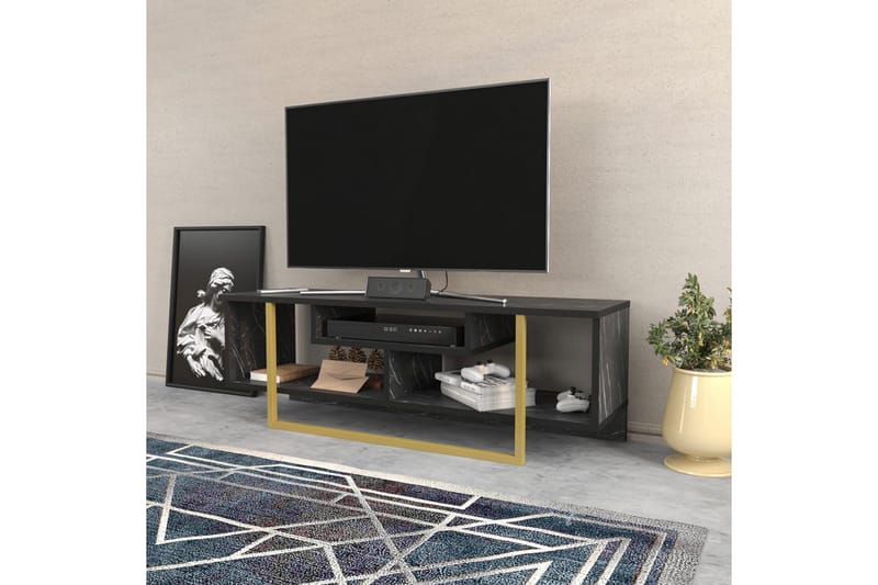 TV-taso Zakkum 120x40,2 cm - Musta - Huonekalut - TV- & Mediakalusteet - Tv taso & Mediataso