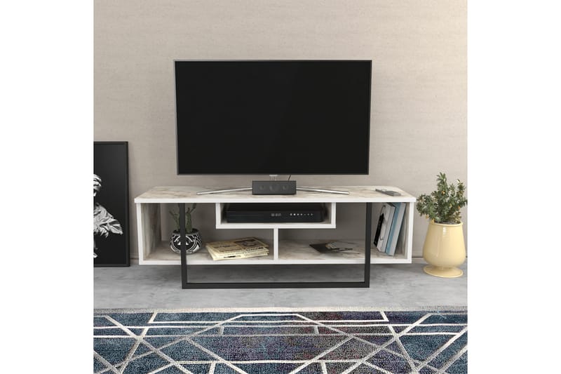 TV-taso Zakkum 120x40,2 cm - Valkoinen - Huonekalut - TV- & Mediakalusteet - Tv taso & Mediataso