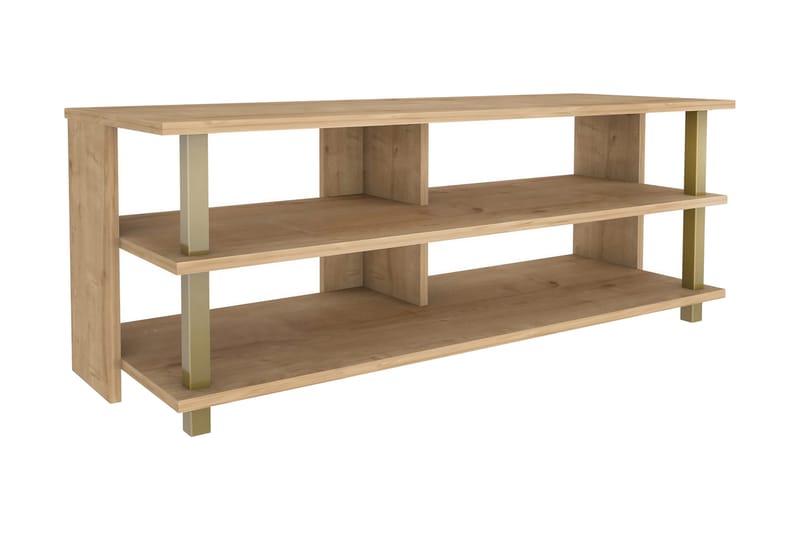 TV-taso Zakkum 120x47,4 cm - Kulta - Huonekalut - TV- & Mediakalusteet - Tv taso & Mediataso
