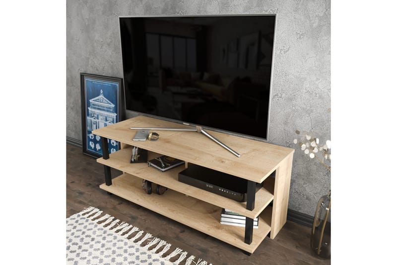 TV-taso Zakkum 120x47,4 cm - Musta - Huonekalut - TV- & Mediakalusteet - Tv taso & Mediataso