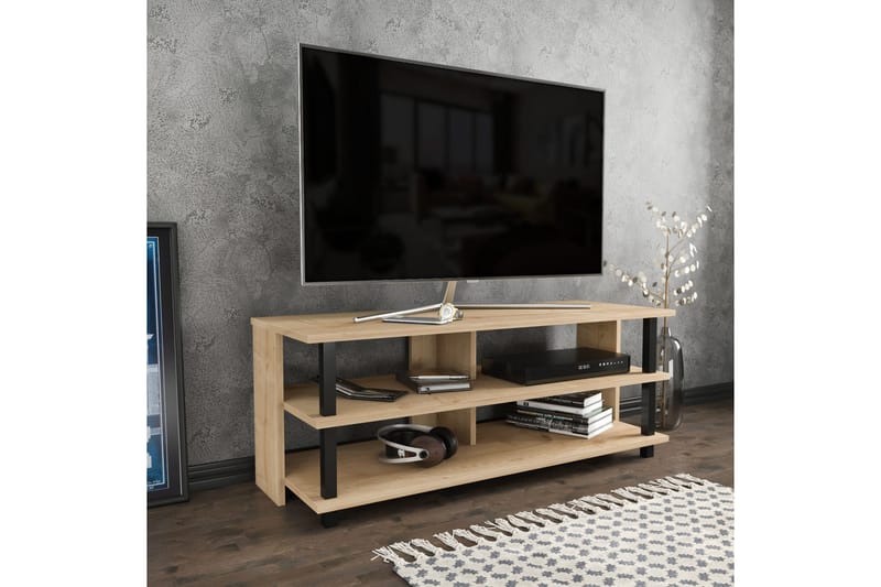 TV-taso Zakkum 120x47,4 cm - Musta - Huonekalut - TV- & Mediakalusteet - Tv taso & Mediataso