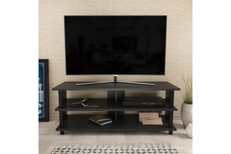 TV-taso Zakkum 120x47,4 cm - Musta - Huonekalut - TV- & Mediakalusteet - Tv taso & Mediataso