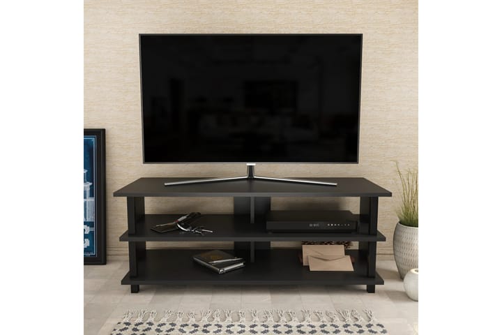 TV-taso Zakkum 120x47,4 cm - Musta - Tv taso & Mediataso