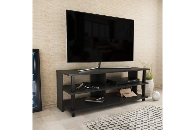 TV-taso Zakkum 120x47,4 cm - Musta - Huonekalut - TV- & Mediakalusteet - Tv taso & Mediataso