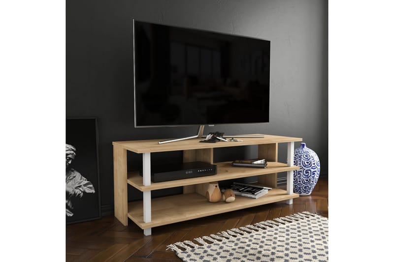 TV-taso Zakkum 120x47,4 cm - Valkoinen - Huonekalut - TV- & Mediakalusteet - Tv taso & Mediataso