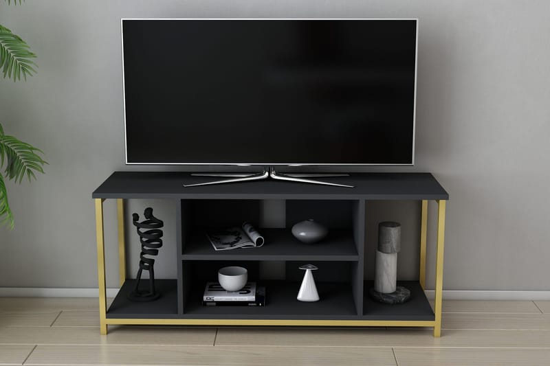 TV-taso Zakkum 120x50,8 cm - Antrasiitti - Huonekalut - TV- & Mediakalusteet - Tv taso & Mediataso
