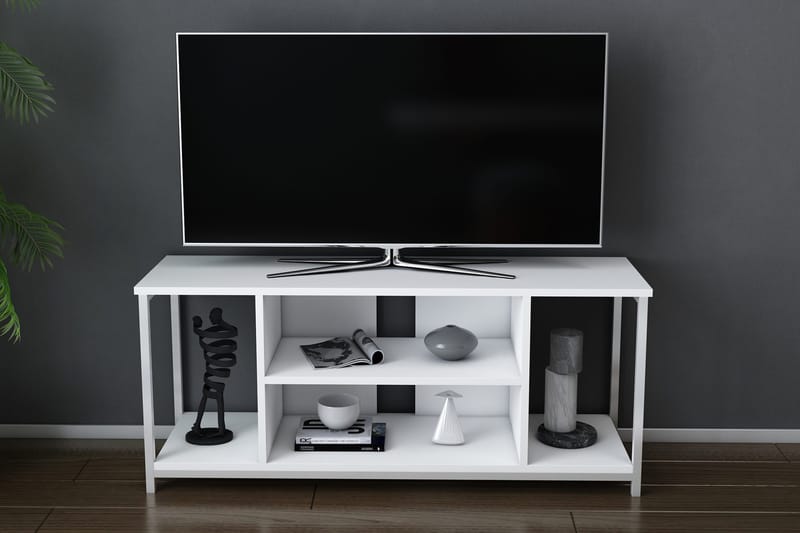 TV-taso Zakkum 120x50,8 cm - Valkoinen - Huonekalut - TV- & Mediakalusteet - Tv taso & Mediataso